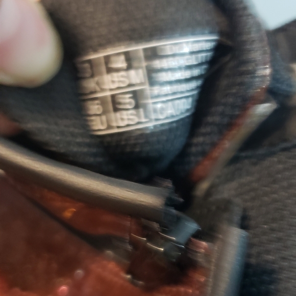 Dr. Martens BROWN glittery boots with zipper side size 5 - Picture 4 of 4